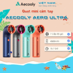 Quạt Cầm Tay AECOOLY Aero Ultra (4500mAh, 15.7H, 7 Speed Settings, LED Digital Display, 19000RPM) - Ảnh 2