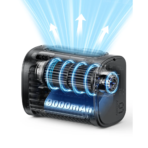 Quạt Đeo Thắt Lưng / Để Bàn AECOOLY High Velocity 2W (6000mAh/9000mAh, 5 Wind Speeds) - Ảnh 11