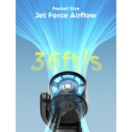 Quạt Cầm Tay AECOOLY AirGimbal (3500mAh, 17H, Display Screen, 11m/s, 15000RPM, 220° Adjustable, 5-Speed Turbo Wind) - Ảnh 4