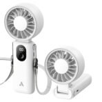 Quạt Cầm Tay AECOOLY Halo 04 (6000RPM, 5 Speed Settings, 20H, 3600mAh, 6m/s, Digital Display) - Ảnh 11