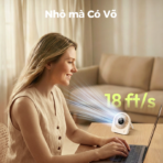 Quạt Để Bàn AECOOLY Chic 02 (2000mAh, 11H, 4-Adjustable Speed, LED Digital Display, 180° Adjustable Cooling) - Ảnh 6