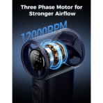 Quạt Cầm Tay Phun Sương Tốc Độ Cao AECOOLY Cold Air Pro (12000RPM, 9.5m/s, 5-Speed Level Adjustment, ≤51db, Up to 25H, 4500mAh) - Ảnh 4