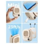 Quạt Đeo Cổ Cầm Tay Mini AECOOLY Click 01 (7000RPM, 3-Speed Level Adjustment, Up to 9H, 2000mAh, 7m/s, Digital Display, ≤30db) - Ảnh 5