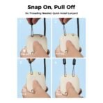 Quạt Đeo Cổ Cầm Tay Mini AECOOLY Click 01 (7000RPM, 3-Speed Level Adjustment, Up to 9H, 2000mAh, 7m/s, Digital Display, ≤30db) - Ảnh 8