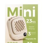 Quạt Đeo Cổ Cầm Tay Mini AECOOLY Click 01 (7000RPM, 3-Speed Level Adjustment, Up to 9H, 2000mAh, 7m/s, Digital Display, ≤30db) - Ảnh 3